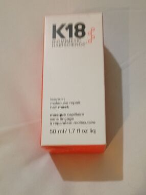 K18 Leave-In Molecular Repair Hair Mask - White/Orange